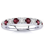 3.2mm Garnet Diamond Ring