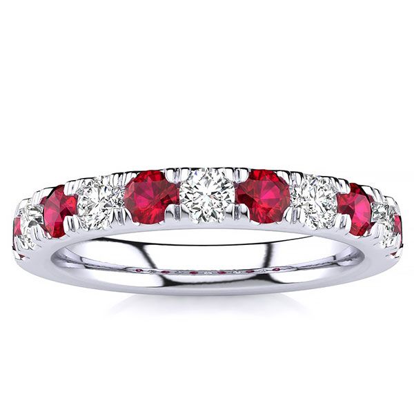3.2mm Ruby Diamond Ring