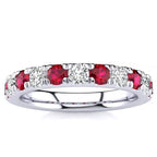 3.2mm Ruby Diamond Ring
