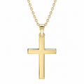 R41279:3054196:P | studio | 14K Yellow Gold polished cross necklace