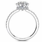 Rebecca Lab Grown Diamond  Ring — white gold — side view