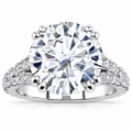 Regina Lab Grown Diamond Ring — white gold — front view