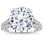 Regina Lab Grown Diamond Ring — white gold — front view
