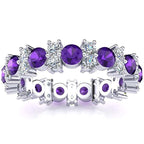 Garland Amethyst And Diamond Ring