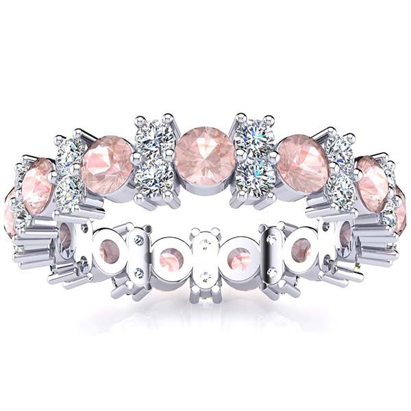 Garland Morganite And Diamond Ring