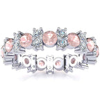 Garland Morganite And Diamond Ring