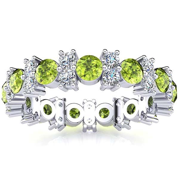 Garland Peridot And Diamond Ring