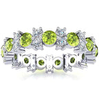 Garland Peridot And Diamond Ring