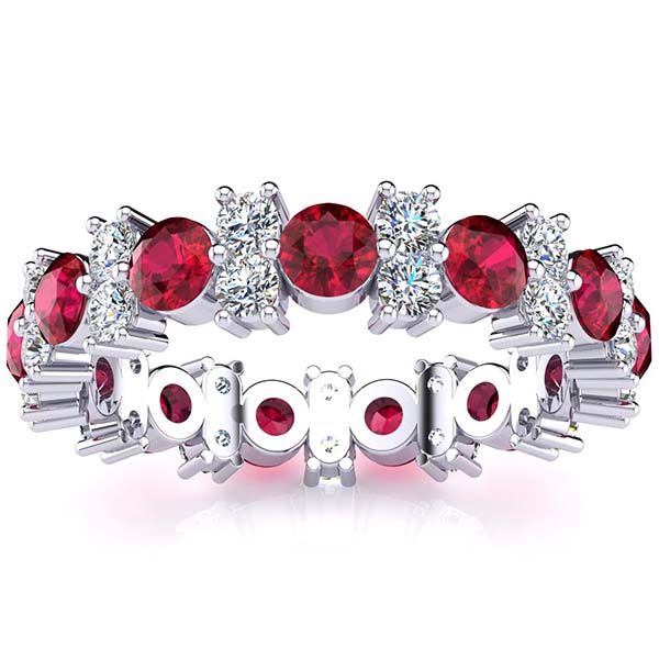 Garland Ruby And Diamond Ring
