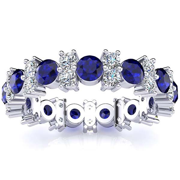 Garland Sapphire And Diamond Ring