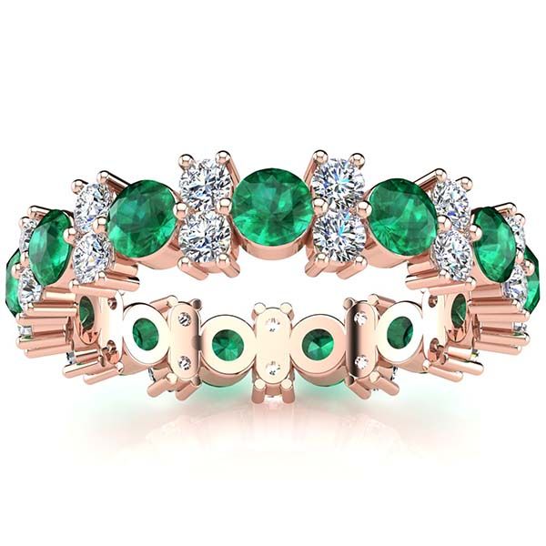 Garland Emerald And Diamond Ring