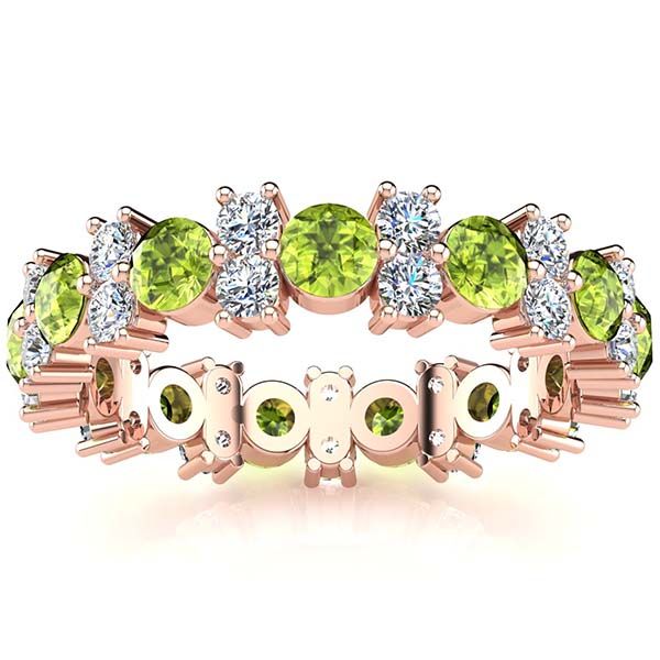 Garland Peridot And Diamond Ring