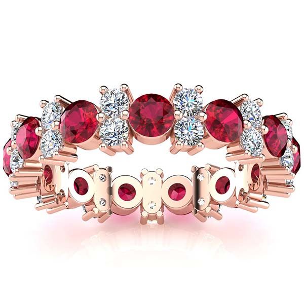 Garland Ruby And Diamond Ring