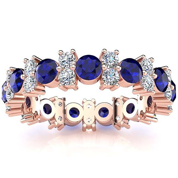 Garland Sapphire And Diamond Ring