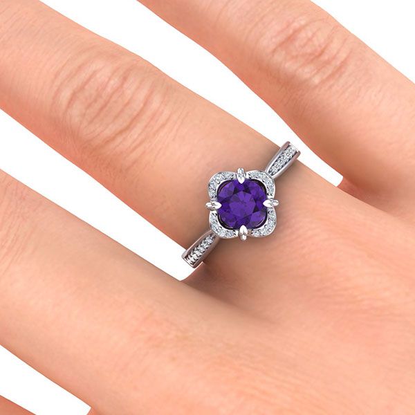 Luna Amethyst Ring