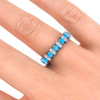 Garland Topaz And Diamond Ring