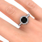 Permila Black Diamond Ring