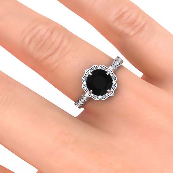 Permila Black Diamond Ring
