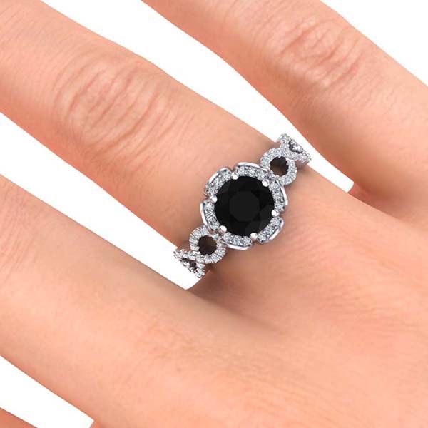 Katie Black Diamond Ring