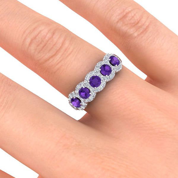 Amy Amethyst Ring