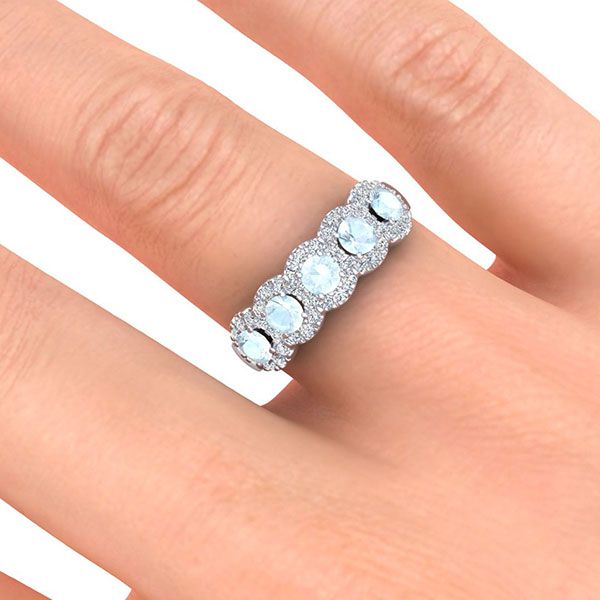 Amy Aqumarine Ring