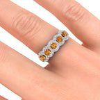 Amy Yellow Citrine Ring