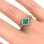 Luna Emerald Ring