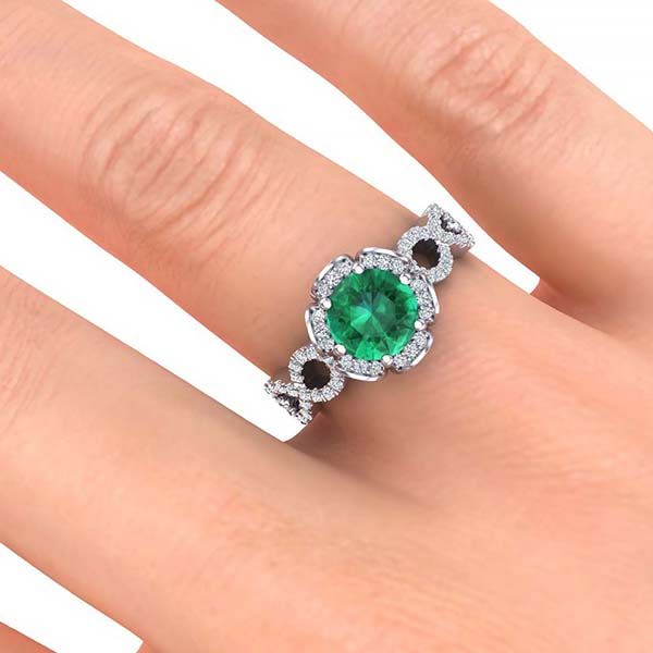 Katie Emerald Ring