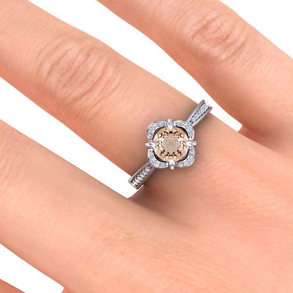 Luna Morganite Ring