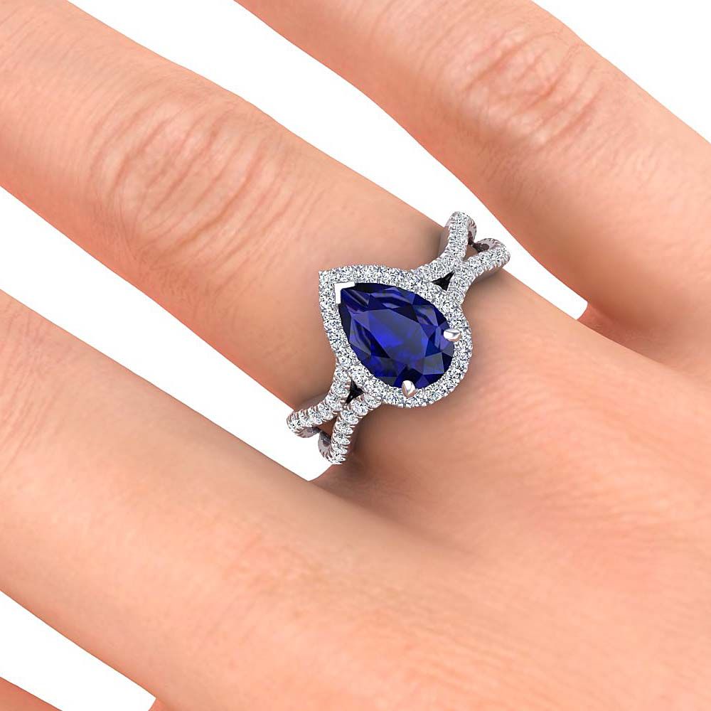 Jasmine Blue Sapphire Ring