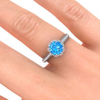 Sultana Blue Topaz Ring