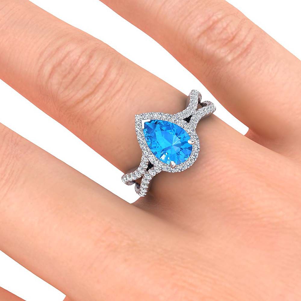 Jasmine Blue Topaz Ring