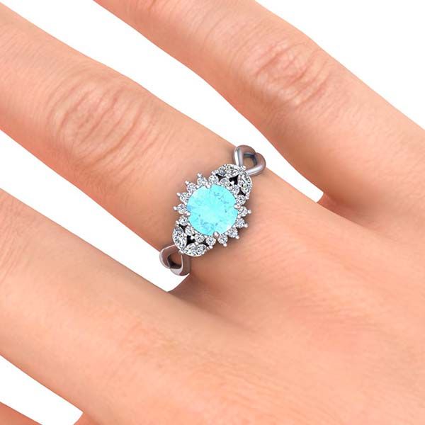 Cathy Aquamarine Ring