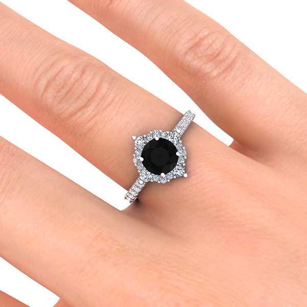 Shannel Black Diamond Ring