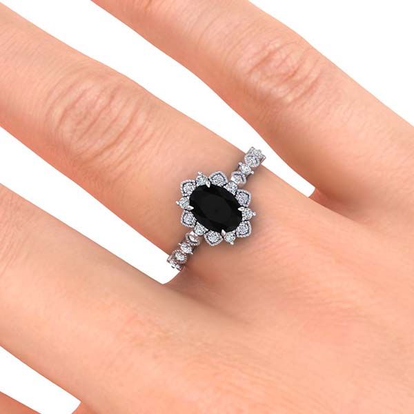 Brenda Black Diamond Ring