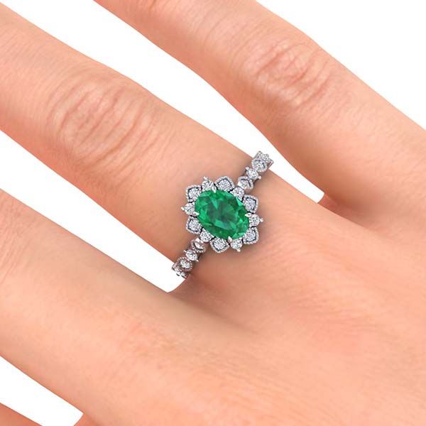 Brenda Emerald Ring