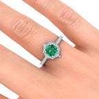 Shannel Emerald Ring