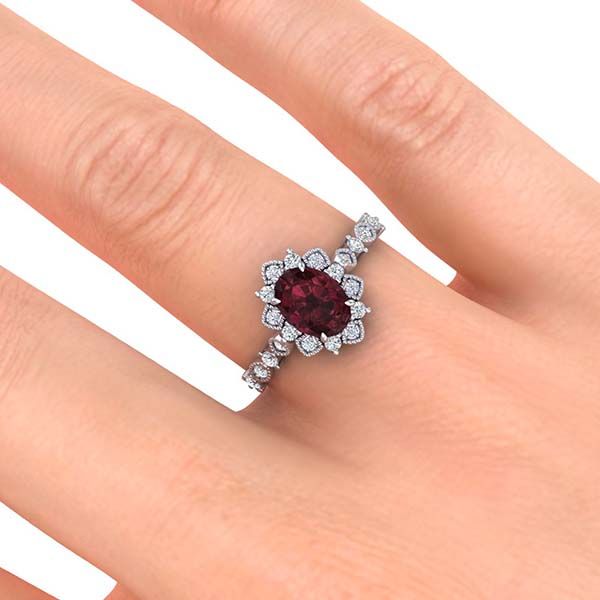 Brenda Garnet Ring