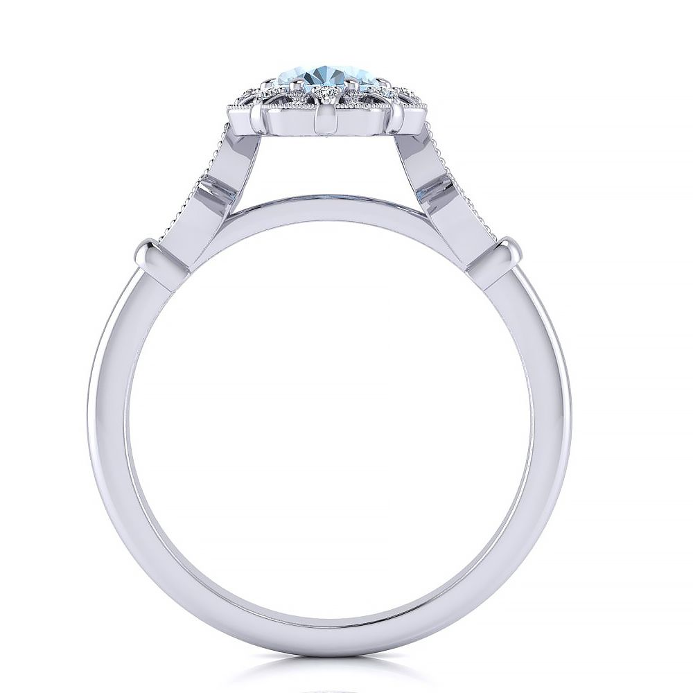 Stephanie Aquamarine Ring