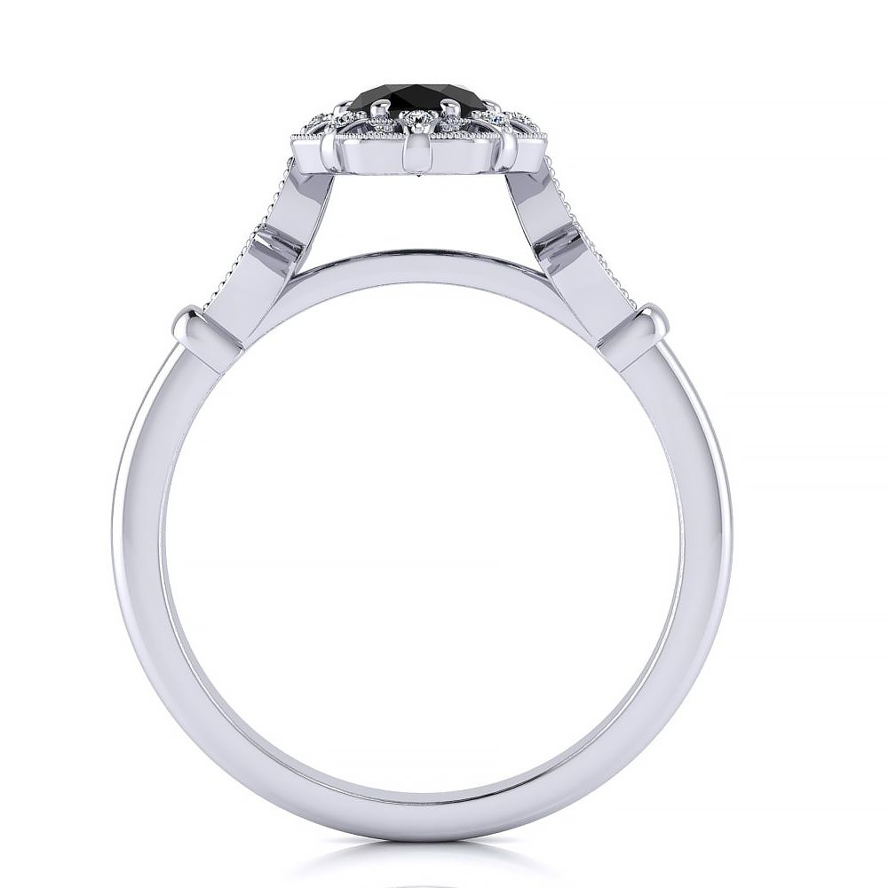 Stephanie Black Diamond Ring