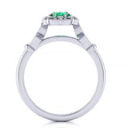 Stephanie Emerald Ring