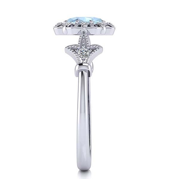 Stephanie Aquamarine Ring