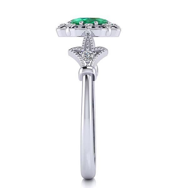 Stephanie Emerald Ring