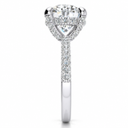 Sabina Lab Grown Diamond Ring — white gold — end view