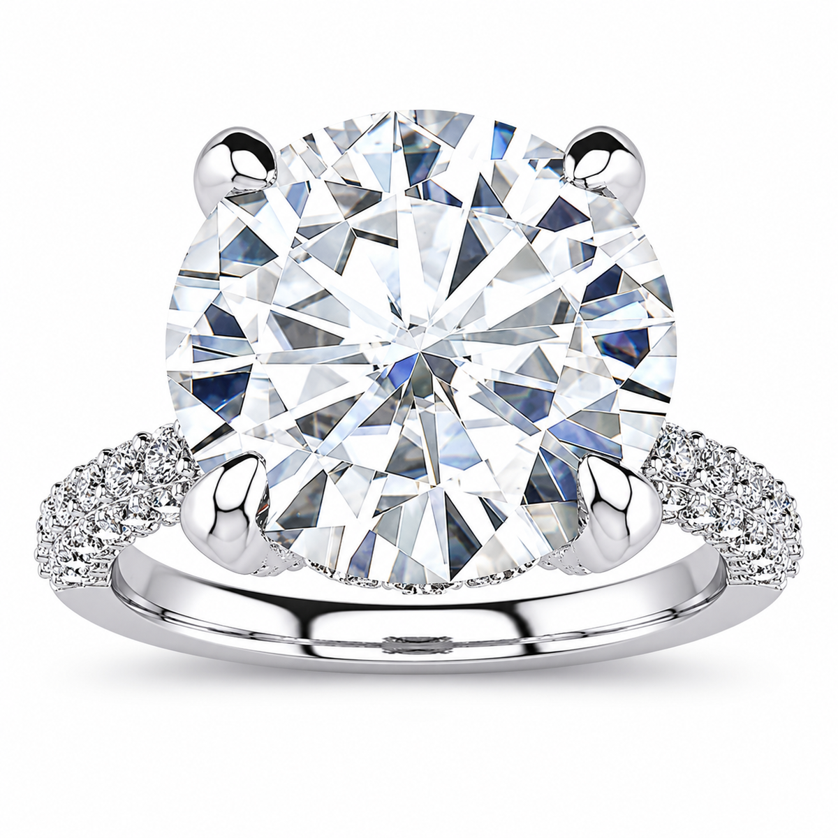 Sabina Lab Grown Diamond Ring — white gold — front view