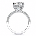 Sabina Lab Grown Diamond Ring — white gold — side profile