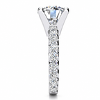 Sabrina Lab Grown Diamond Ring — white gold — end view