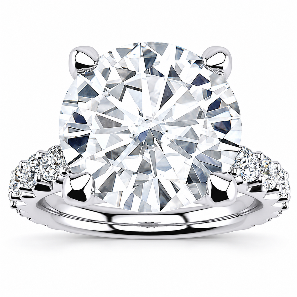 Sabrina Lab Grown Diamond Ring — white gold — front view