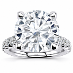 Sabrina Lab Grown Diamond Ring — white gold — front view