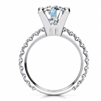 Sabrina Lab Grown Diamond Ring — white gold — side profile